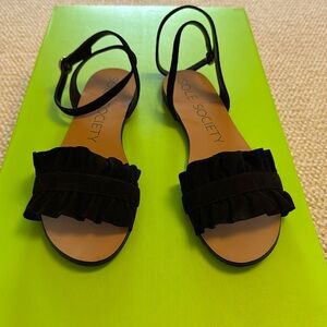 NWB Sole Society Elixane Suede Sandals